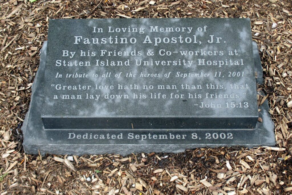 IN LOVING MEMORY OF FAUSTINO APOSTOL, JR. MEMORIAL STONE