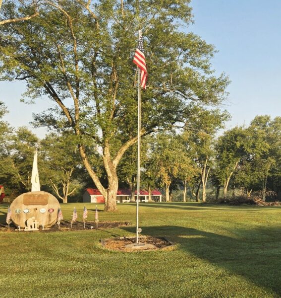 SARDIS COMMUNITY VETERANS WHO SERVED IN THE WARS MEMORIAL FLAGPOLE