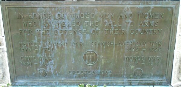 PUNXSUTAWNEY WAR MEMORIAL PAVILION PLAQUE