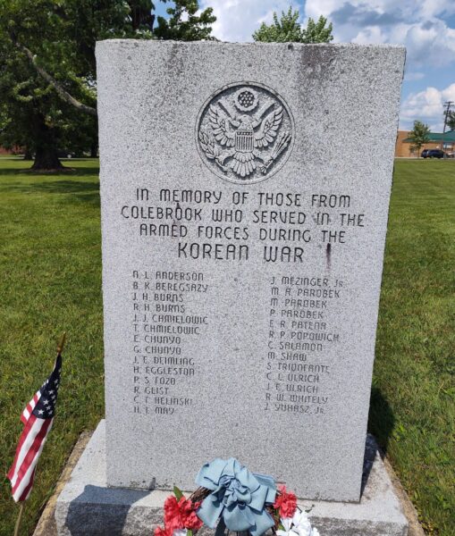 COLEBROOK KOREAN WAR MEMORIAL