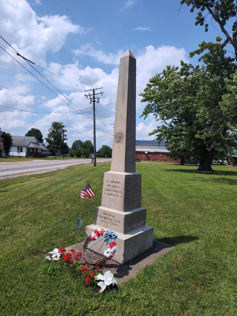 COLEBROOK V.F.W. POST NO. 7424 WORLD WAR II MEMORIAL
