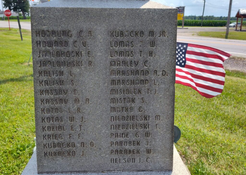 COLEBROOK V.F.W. POST NO. 7424 WORLD WAR II MEMORIAL STONE D
