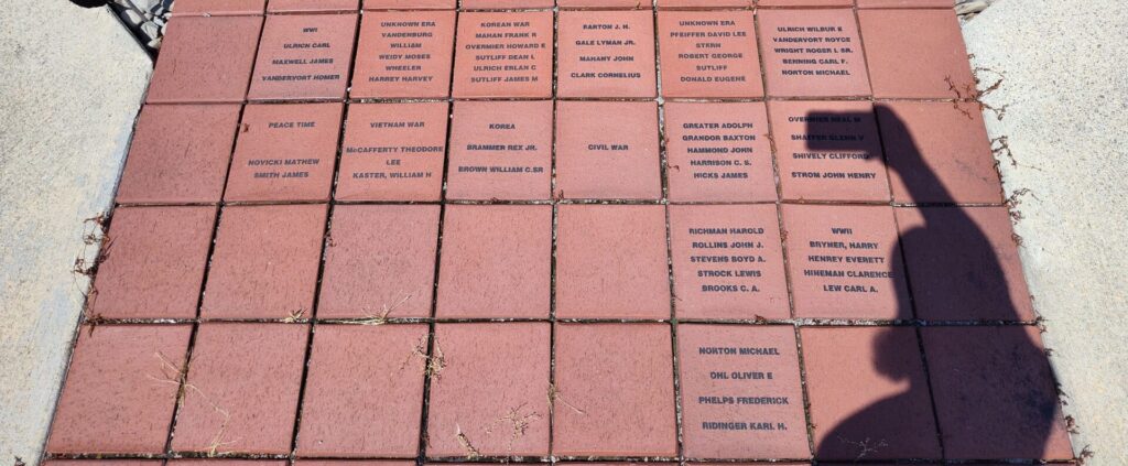 THE SACRIFICES OF A FEW ENSURE THE FREEDOM OF MANY MEMORIAL BRICKS SECTION B