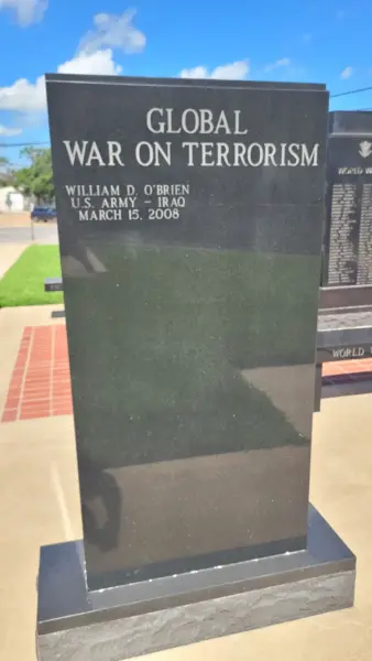 NAVARRO COUNTY WAR VETERANS MEMORIAL DEDICATION PANEL BACK