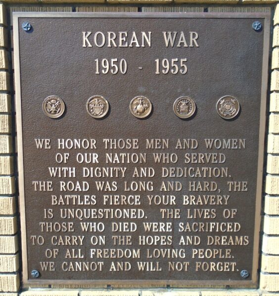 MILESBURG WAR VETERANS MEMORIAL PLAQUE F