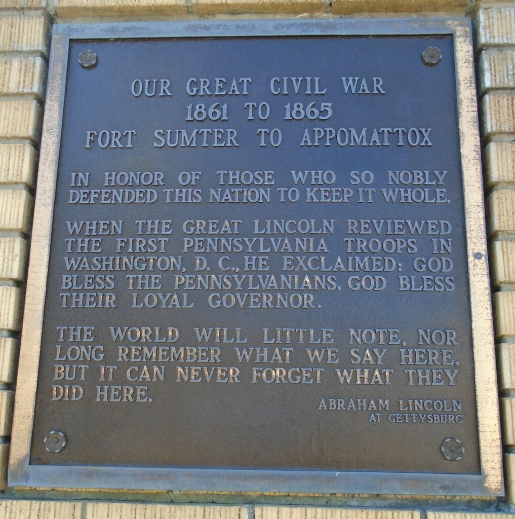MILESBURG WAR VETERANS MEMORIAL PLAQUE B