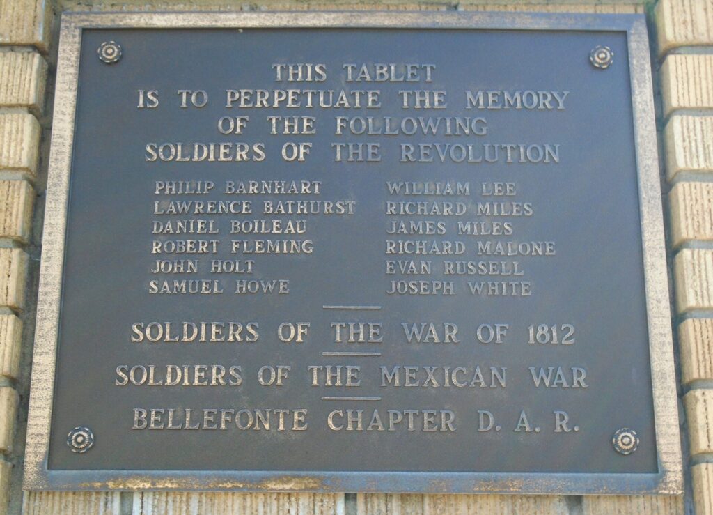 MILESBURG WAR VETERANS MEMORIAL PLAQUE A
