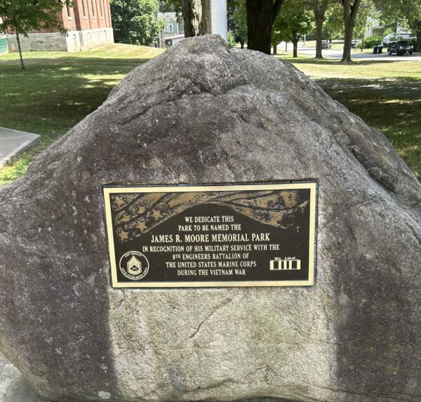 JAMES R. MOORE MEMORIAL PARK PLAQUE