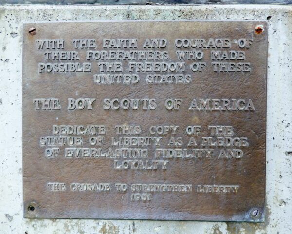 KREMMLING REPLICA OF THE STATUE OF LIBERTY MEMORIAL PLAQUE