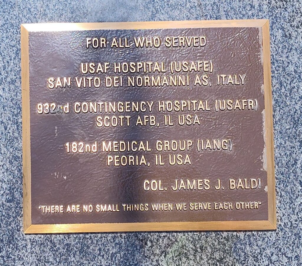 FOR ALL WHO SERVED MEMORIAL PLAQUE