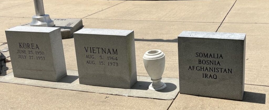 AMERICAN LEGION POST 150 WAR MEMORIAL RIGHT STONES