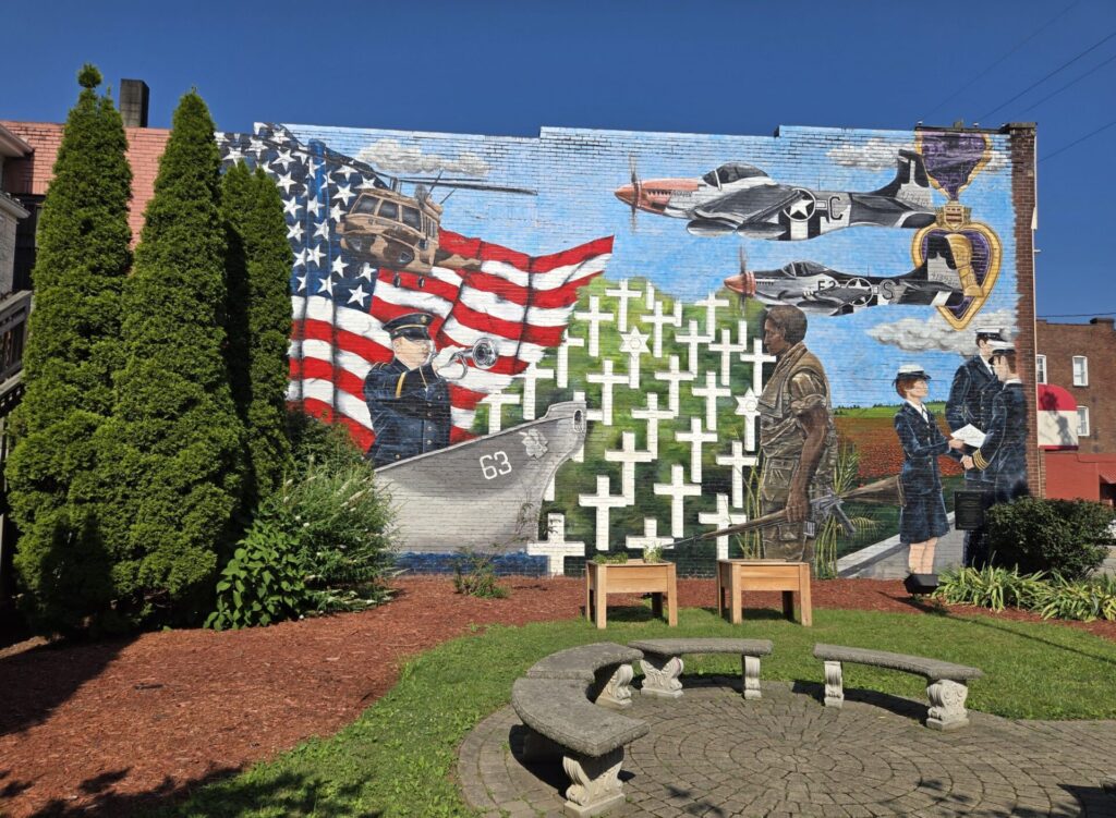 LEECHBURG VETERANS MURAL AND SITTING PARK MEMORIAL