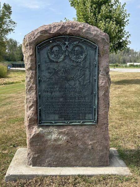 HONEOYE ROUTES OF THE ARMIES OF GENERAL JOHN SULLIVAN AND GENERAL JAMES CLINTON MEMORIAL