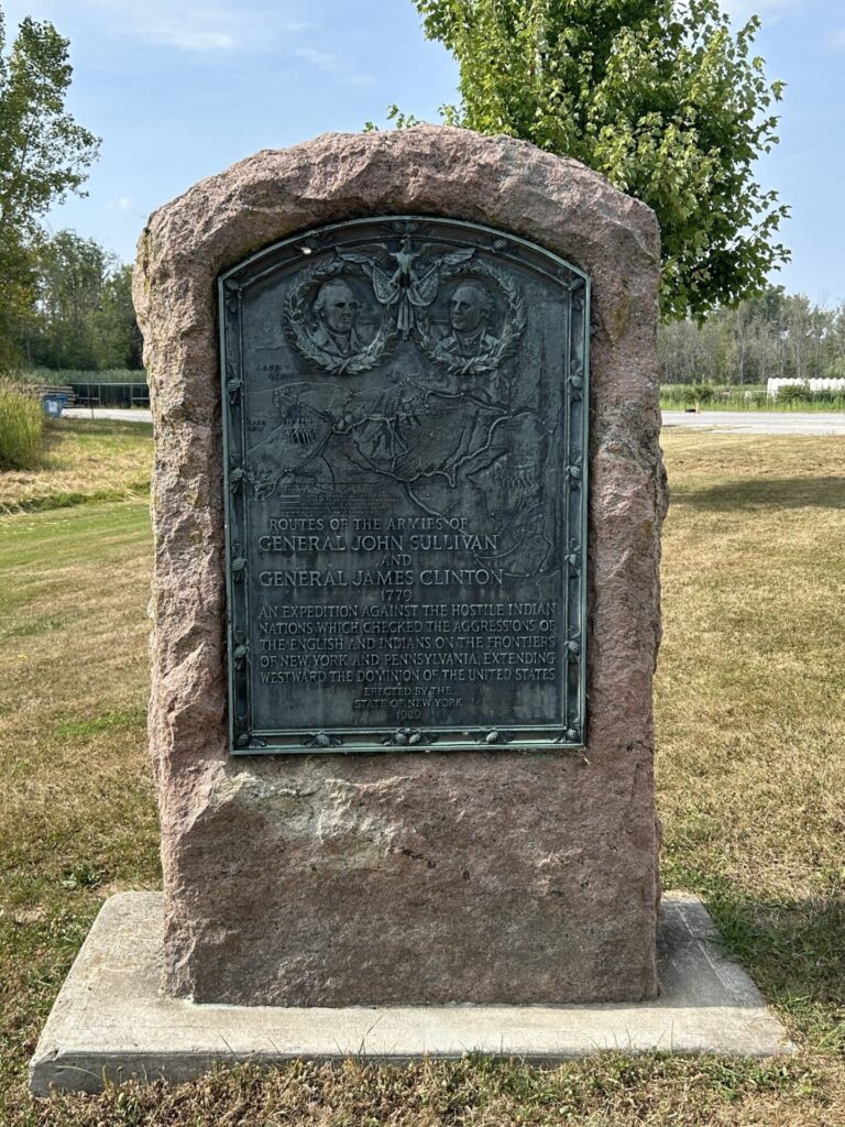 HONEOYE ROUTES OF THE ARMIES OF GENERAL JOHN SULLIVAN AND GENERAL JAMES CLINTON MEMORIAL