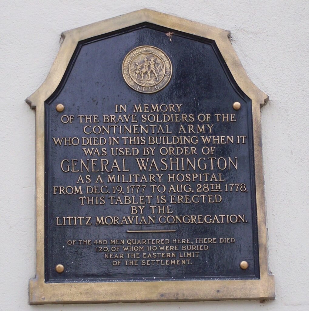 IN MEMORY OF THE BRAVE SOLDIERS OF THE CONTINENTAL ARMY MEMORIAL PLAQUE