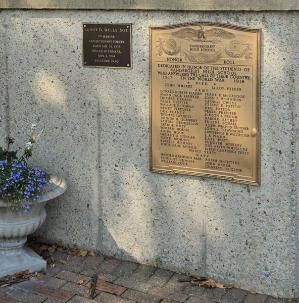 VANDERGRIFT HIGH SCHOOL MILITARY MEMORIAL