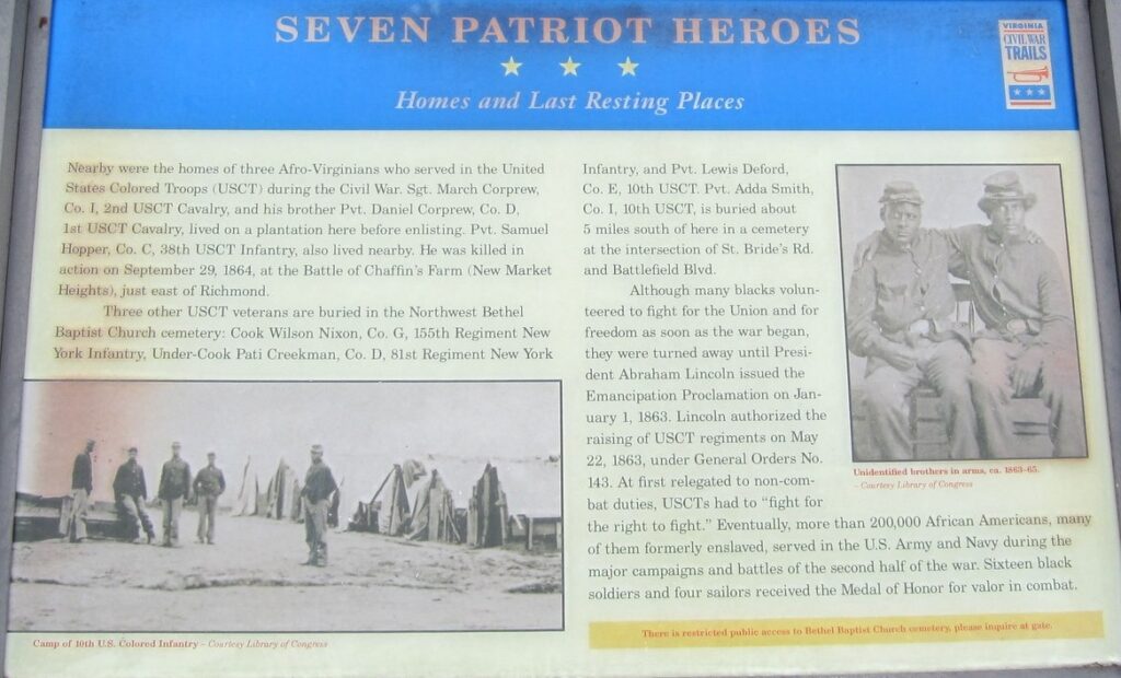 SEVEN PATRIOT HEROES WAR MEMORIAL PANEL