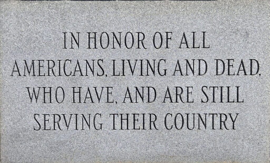 AMERICAN LEGION POST 868 VETERANS MEMORIAL STONE