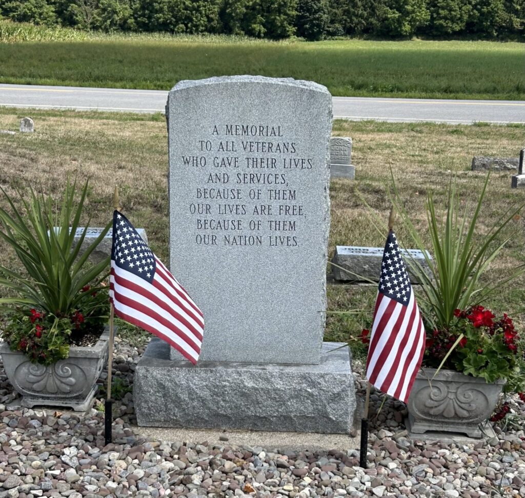 EAST PALMYRE CEMETERY WAR VETERANS MEMORIAL