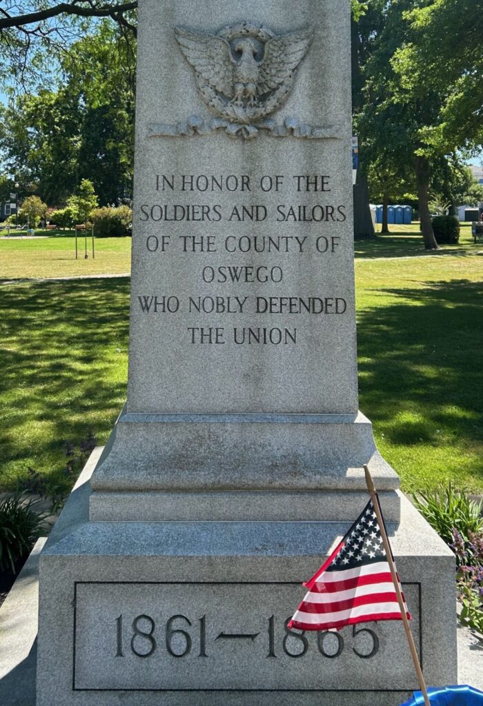 OSWEGO COUNTY CIVIL WAR MEMORIAL DEDICATION STONE