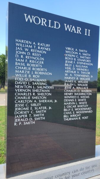 HUNT COUNTY WAR MEMORIAL STONE E