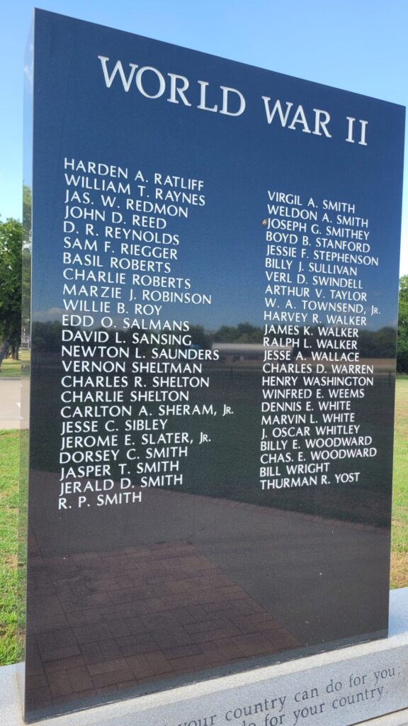 HUNT COUNTY WAR MEMORIAL STONE E