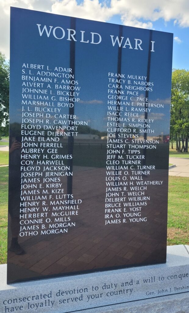 HUNT COUNTY WAR MEMORIAL STONE A