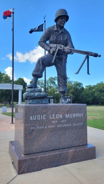 AUDIE LEON MURPHY MEDAL OF HONOR WAR MEMORIAL STATUE
