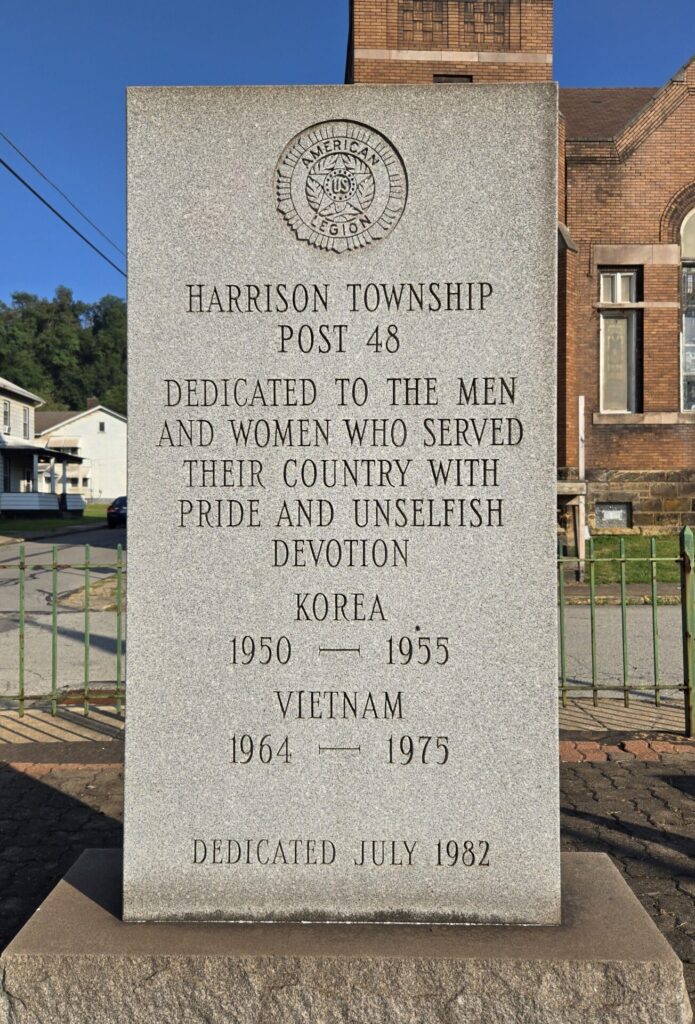 HARRISON TOWNSHIP POST 48 KOREAN AND VIETNAM WARS MEMORIAL