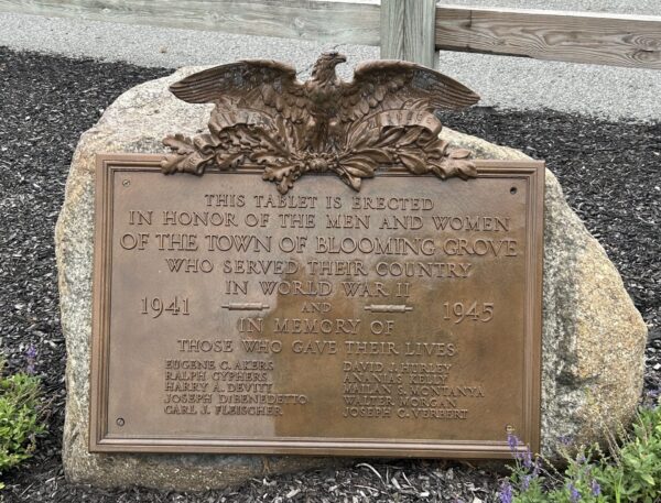 TOWN OF BLOOMING GROVE WORLD WAR II MEMORIAL RESTORED