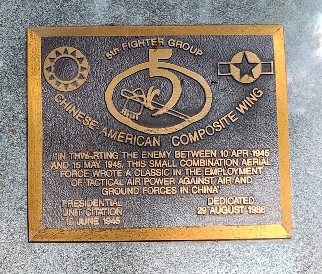 5TH FIGHTER GROUP WAR MEMORIAL PLAQUE