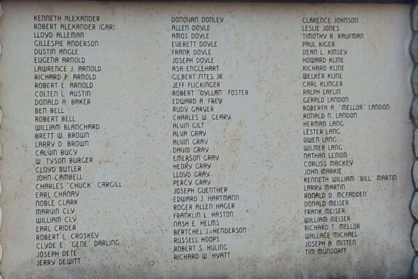 GLENMONT ALL GAVE SOME THESE GAVE ALL MEMORIAL STONE F