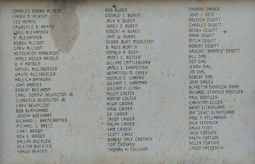 GLENMONT ALL GAVE SOME THESE GAVE ALL MEMORIAL STONE D