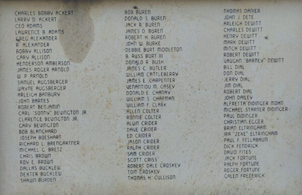 GLENMONT ALL GAVE SOME THESE GAVE ALL MEMORIAL STONE D