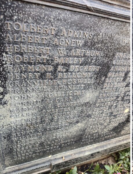 CABELL COUNTY WORLD WAR MEMORIAL ARCH PLAQUE B