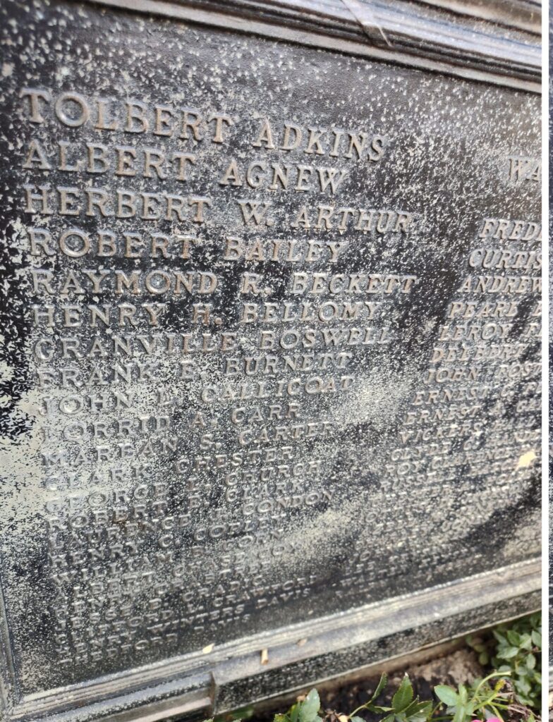 CABELL COUNTY WORLD WAR MEMORIAL ARCH PLAQUE B