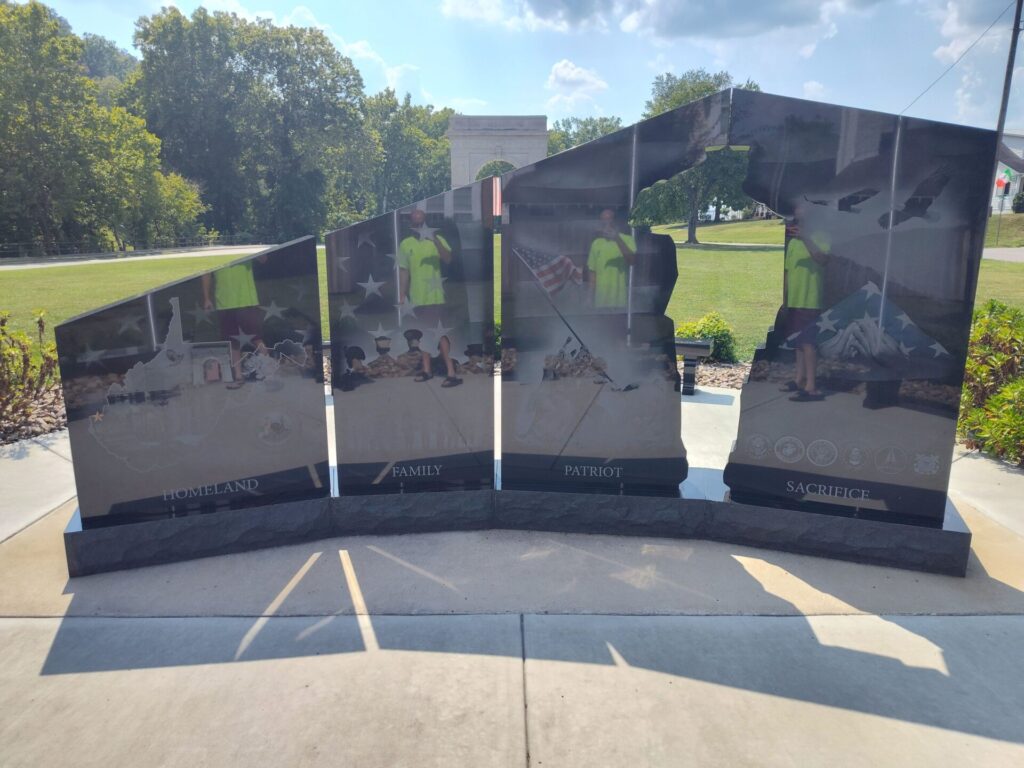 CABELL COUNTY GOLD STAR FAMILIES MEMORIAL MONUMENT BACK