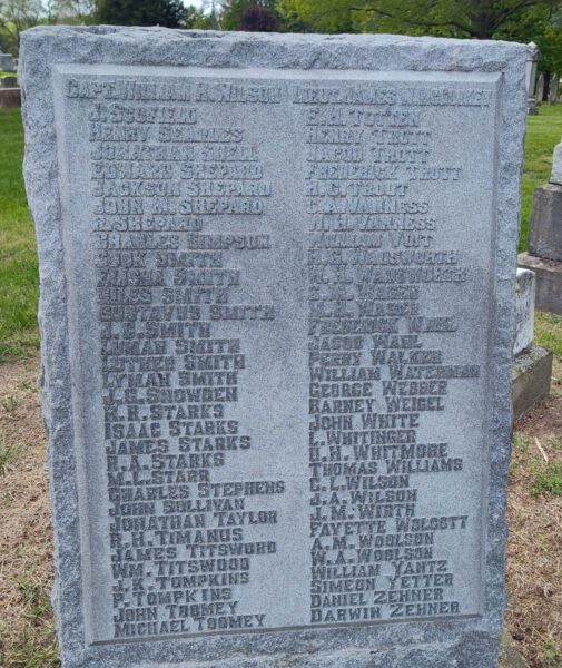 CASTALIA CEMETERY VETERANS MEMORIAL STONE D