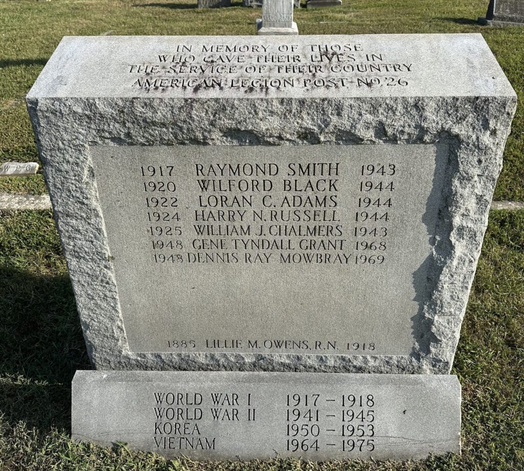AMERICAN LEGION POST NO. 26 SUPREME SACRIFICE WAR MEMORIAL