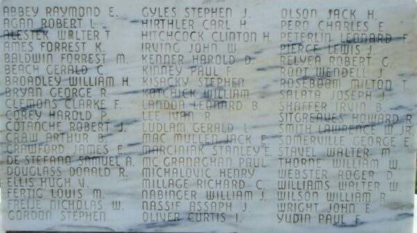 IBM PLANT #1 WORLD WAR II MEMORIAL STONE A