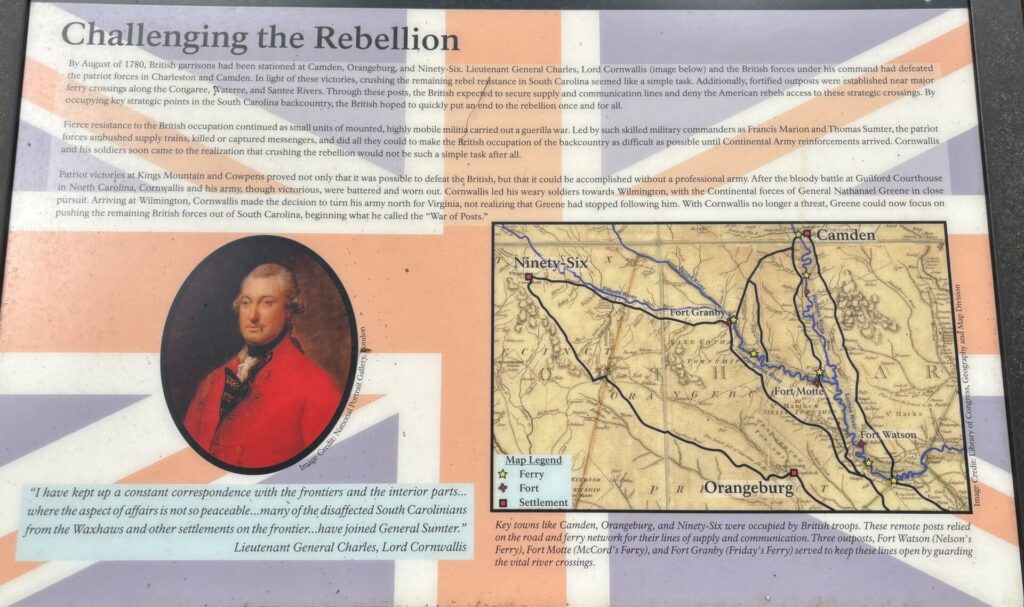 CHALLENGING THE REBELLION REVOLUTIONARY WAR MEMORIAL PANEL