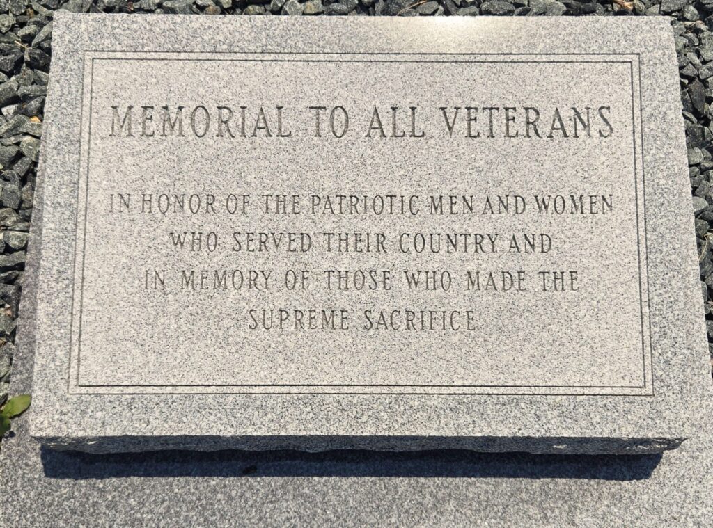 MEMORIAL TO ALL VETERANS TABLET