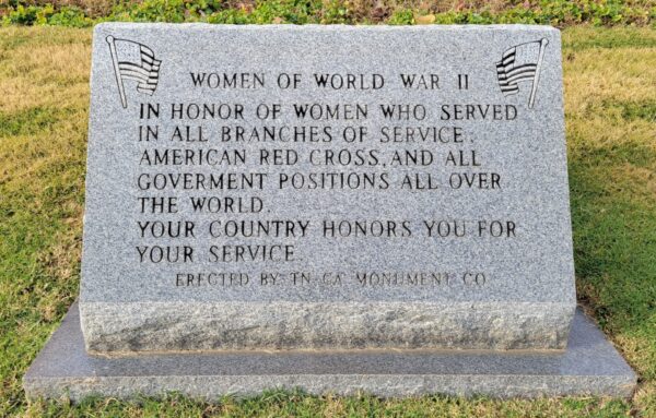 CHATTANOOGA NATIONAL CEMETERY WOMENT OF WORLD WAR II MEMORIAL