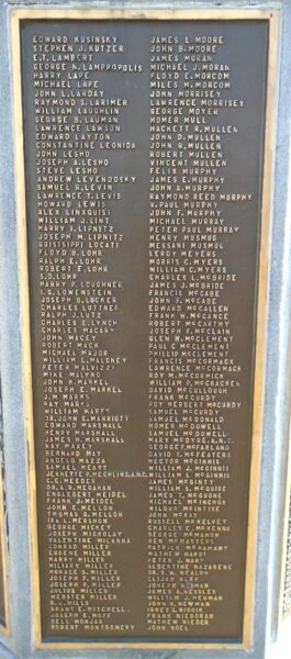 LATROBE, PA WORLD WAR MEMORIAL PLAQUE F