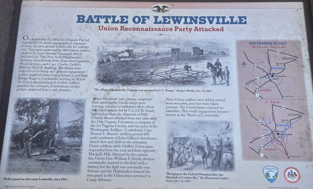 BATTLE OF LEWINSVILLE WAR MEMORIAL PANEL