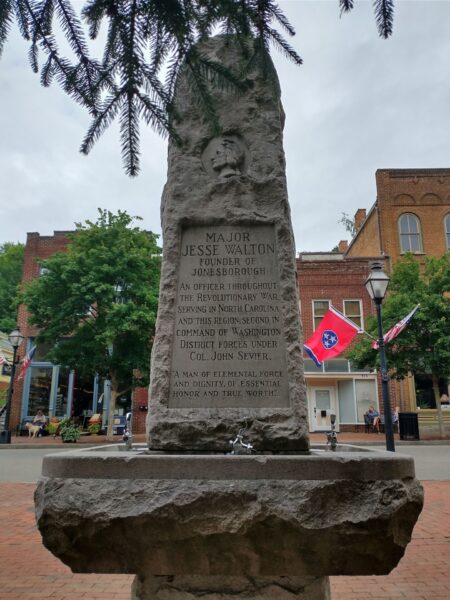 MAJOR JESSE WALTON REVOLUTIONARY WAR MEMORIAL DRINKING FOUNTAIN