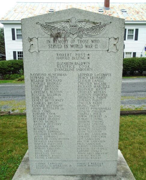 SHOREHAM WORLD WAR II VETERANS MEMORIAL