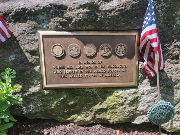WOODBURY ARMED FORCES MEMORIAL PLAQUE