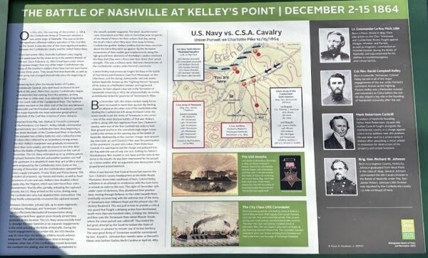 THE BATTLE OF NASHVILLE AT KELLY’S POINT WAR MEMORIAL PANEL