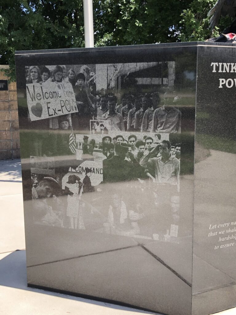 TINKER AIR FORCE BASE POW MIA MEMORIAL LEFT SIDE